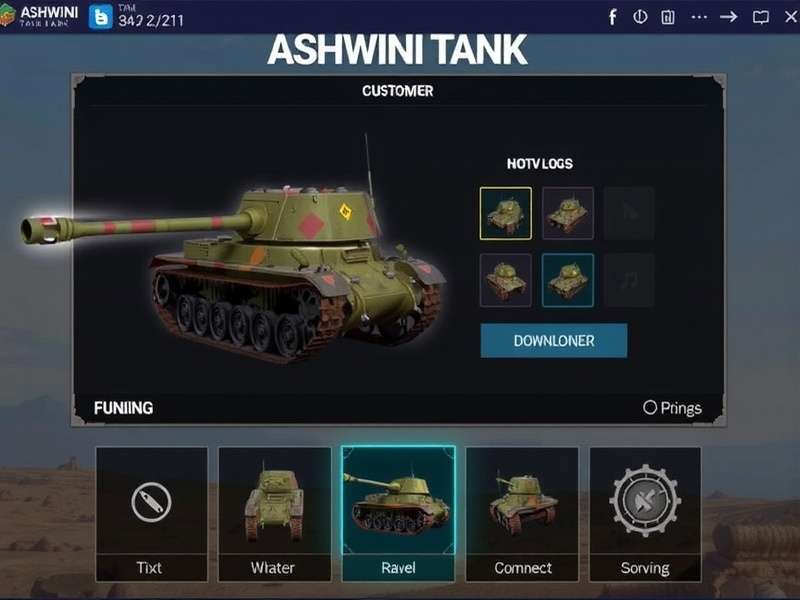 Ashwini Tank Game Main Screen